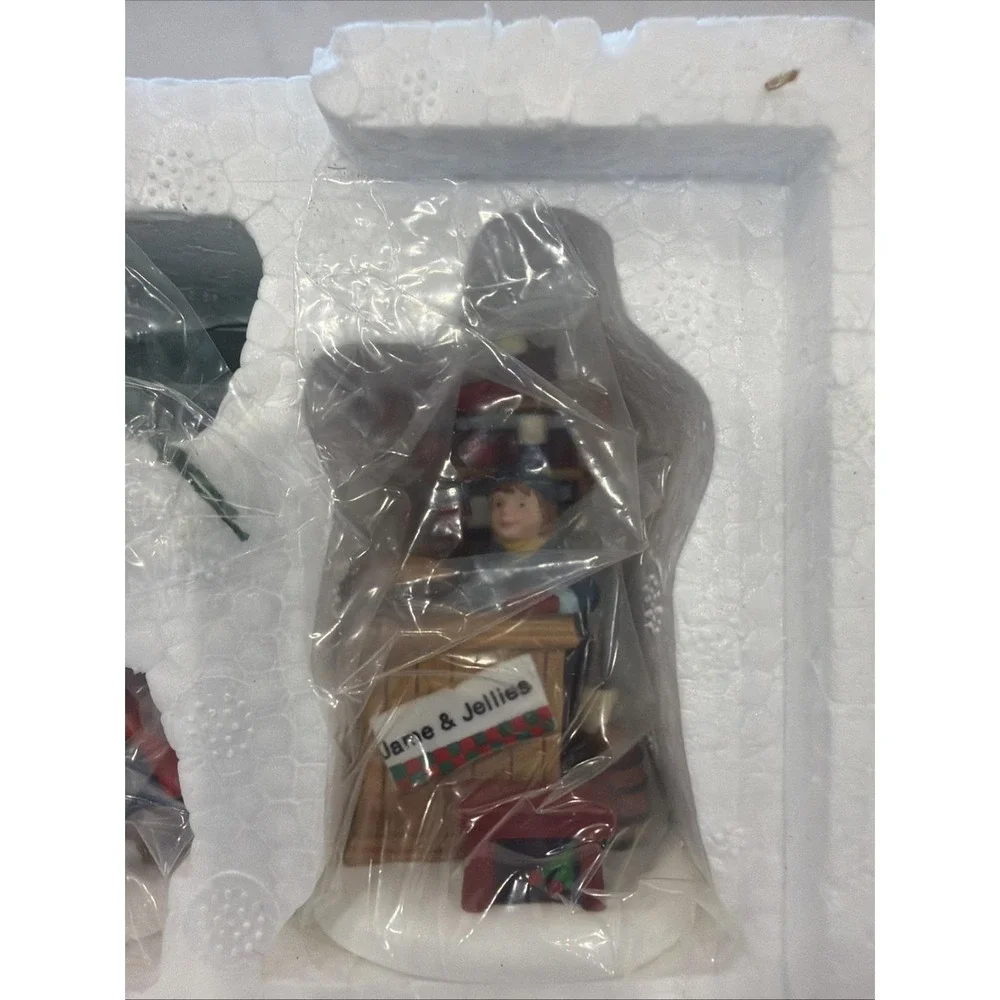 Dept 56 Christmas Bazaar Woolens Preserves 56595 New In Org Box VTG 90s Retired